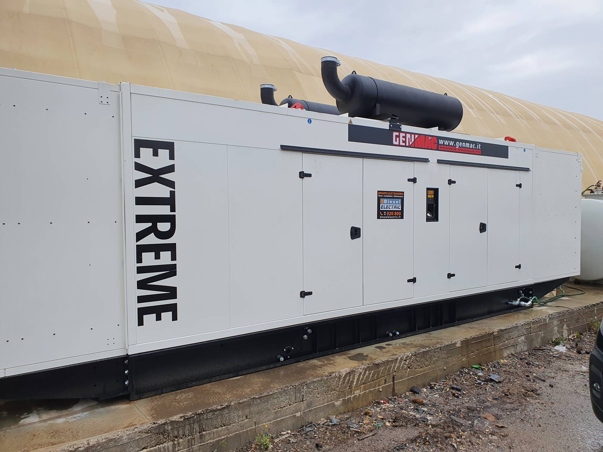 Installation d'un groupe électrogène sur Marseille - L'Estaque de 1250 KVA. 